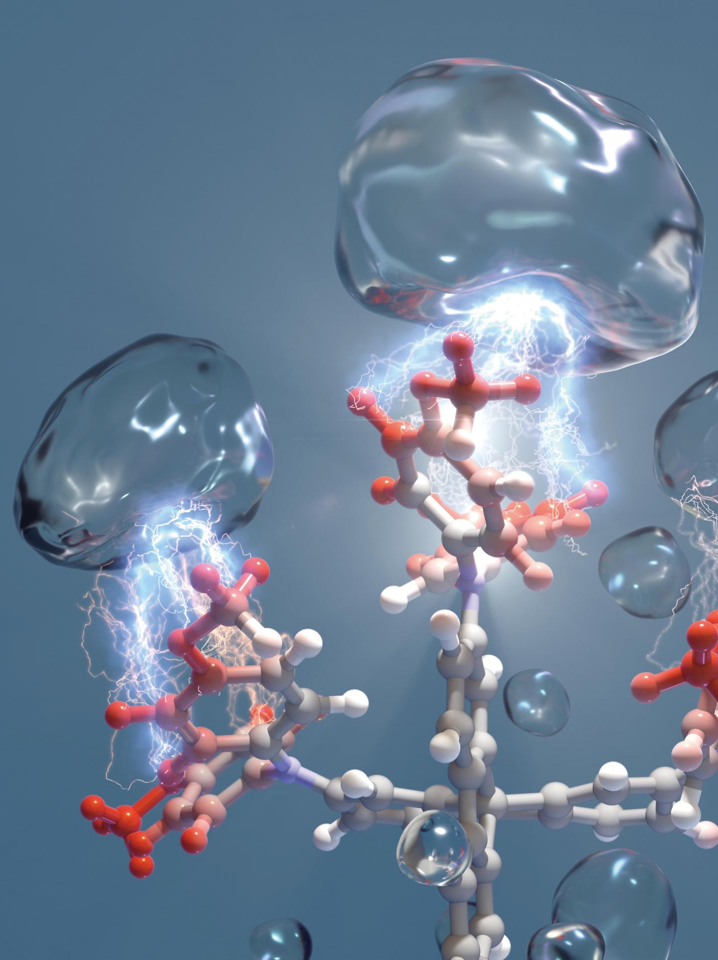 Bubbles of CO2 cause p-doping of OMeTAD:LiTFSI blended films