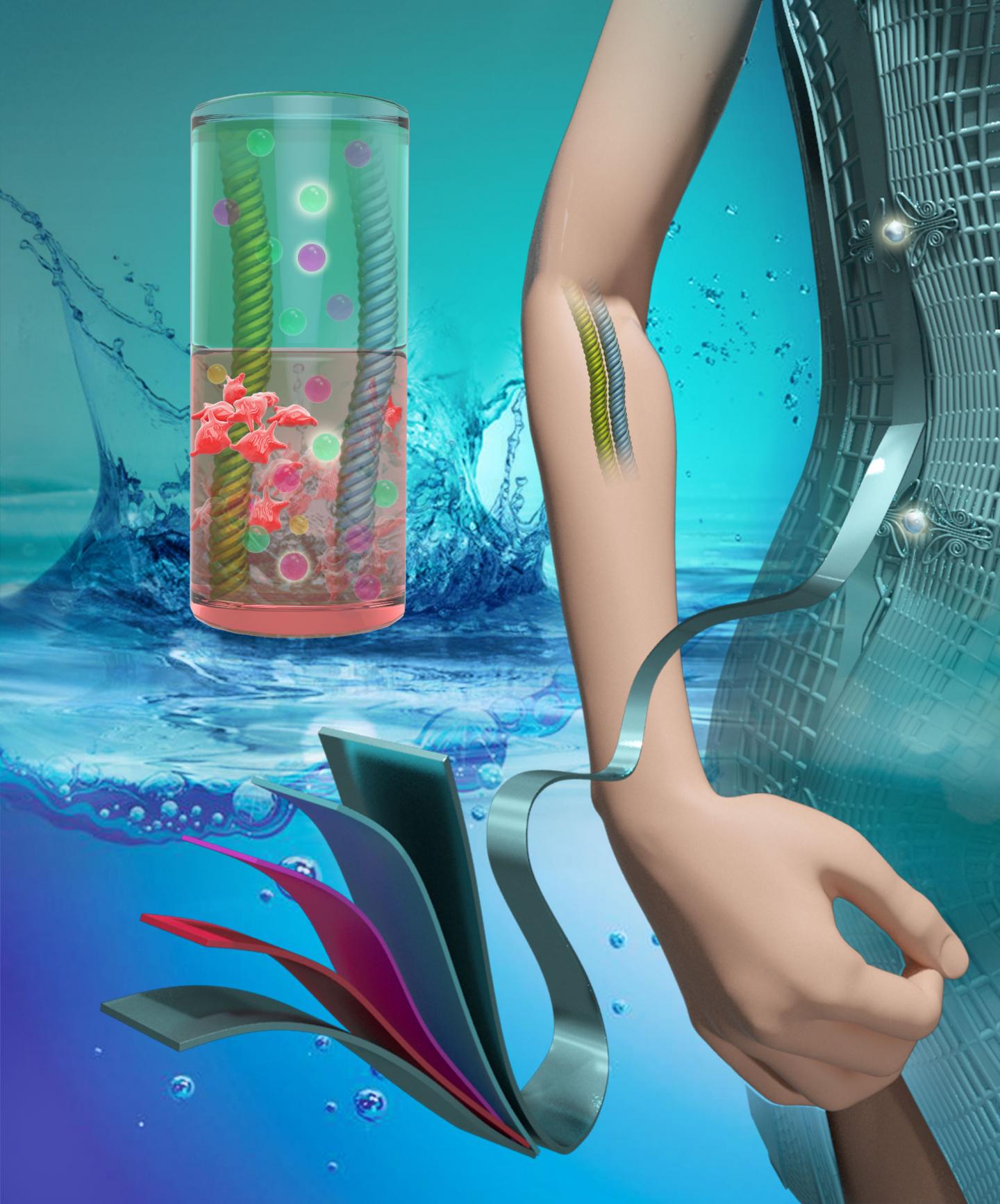 Fiber-Shaped Implantable Batteries