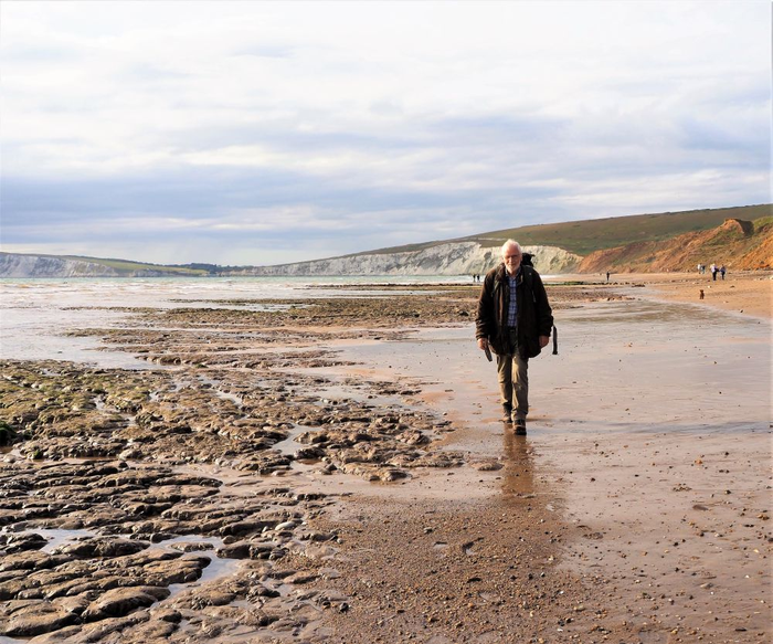 Dr Jeremy Lockwood in Compton Bay Isle of Wight