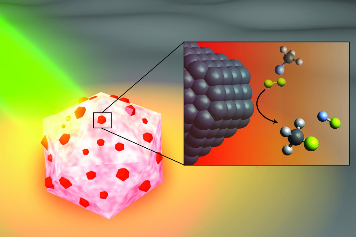 C-F Bond-Breaking Antenna-Reactor Catalyst