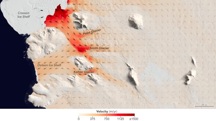 West Antarctica Glaciers and Ice Shelves
