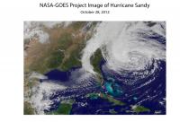 Superstorm Sandy -- Satellite Imagery