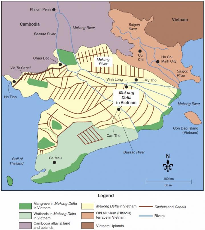 mekong river delta map