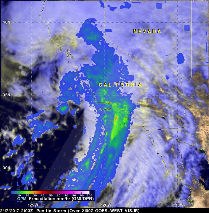 IMERG Analyzed the Feb. 17 Rainfall Event