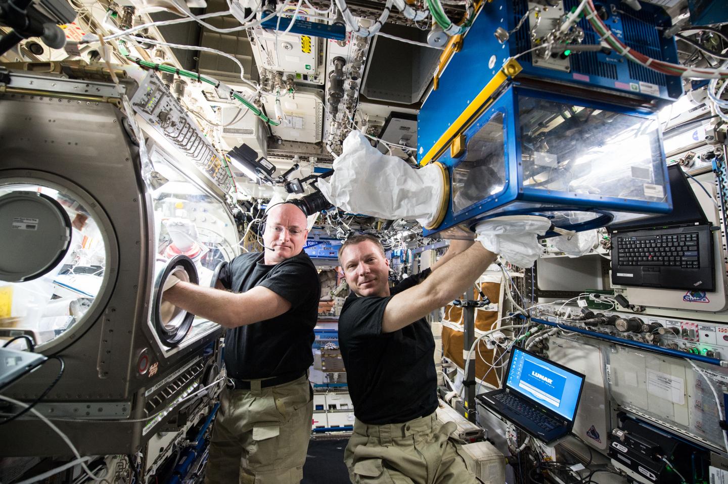 NASA astronauts Scott Kelly and Terry Virts, NASA/Johnson Space Center 
