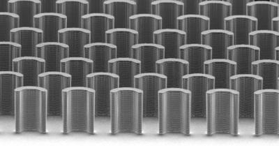 Micropillars Embedded in the Shearing Blade