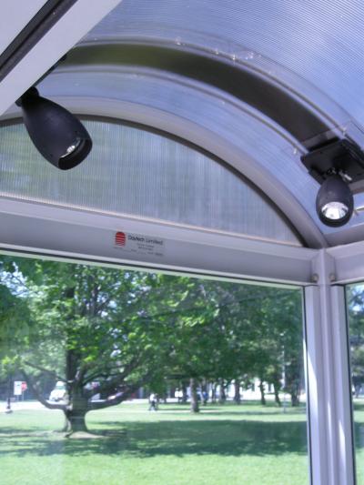 McMaster Solar Bus Shelter Interior View