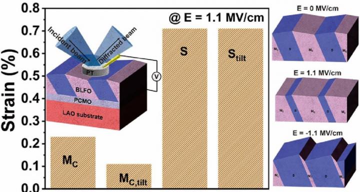 Mixed-phase epitaxial BLFO thin film