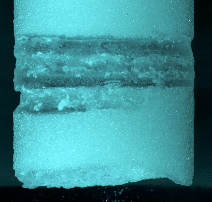 Ice Core with Melt Layers