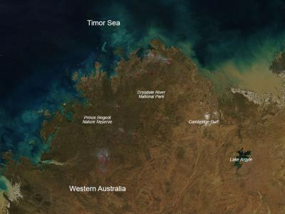 Bushfires in North of Western Australia