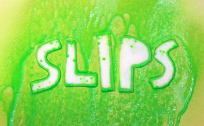 Slips Text Resisting Liquid