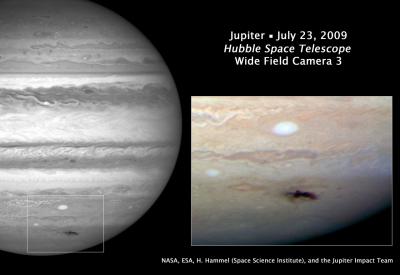 Hubble Views New Dark Spot on Jupiter