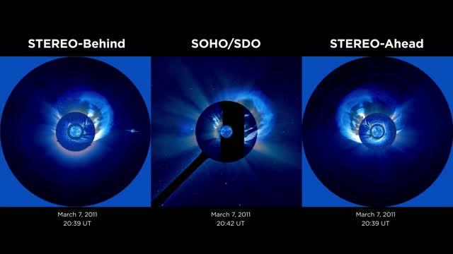 3 NASA Satellites Recreate Solar Eruption in 3-D