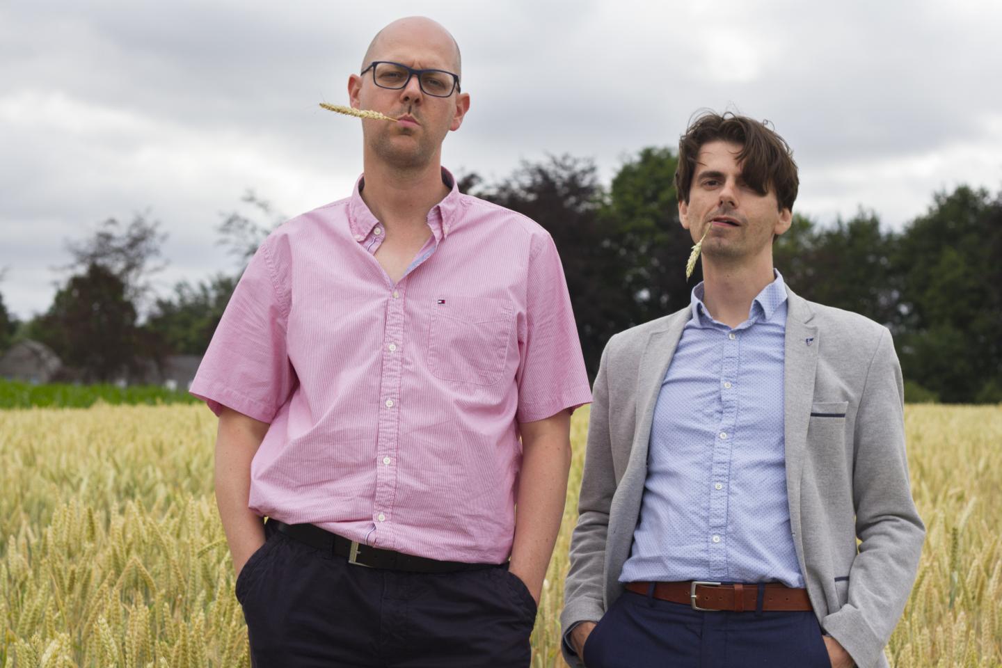 Ive De Smet and David Vergauwen in a Wheat Field