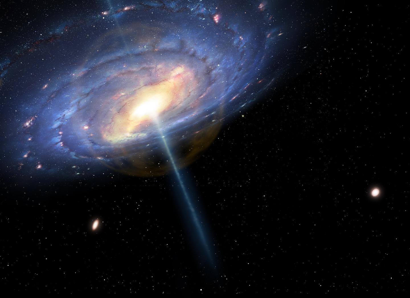 Artist's Conception of Milky Way Quasar