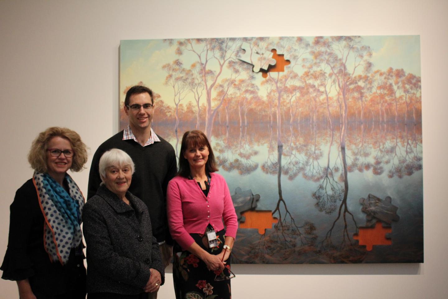 Nathan D'Cunha, University of Canberra and Adriane Boag with Guides