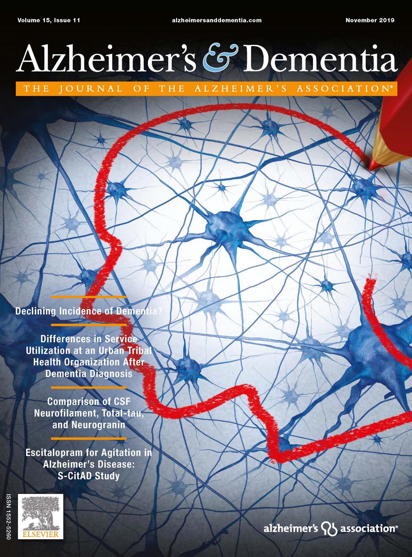 Alzheimer's & Dementia November 2019 Issue Cover