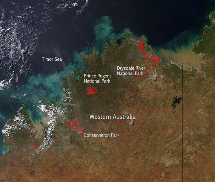 Fires in Western Australia April 2015