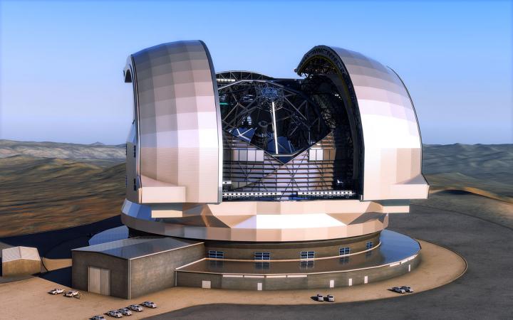 Artist's Impression of the European Extremely Large Telescope