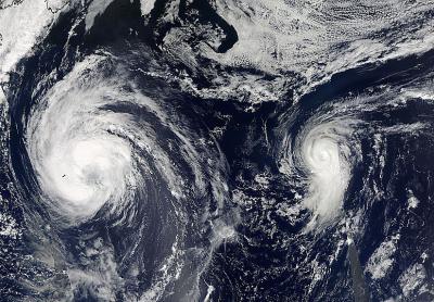 Tropical Storm Leslie and Hurricane Michael