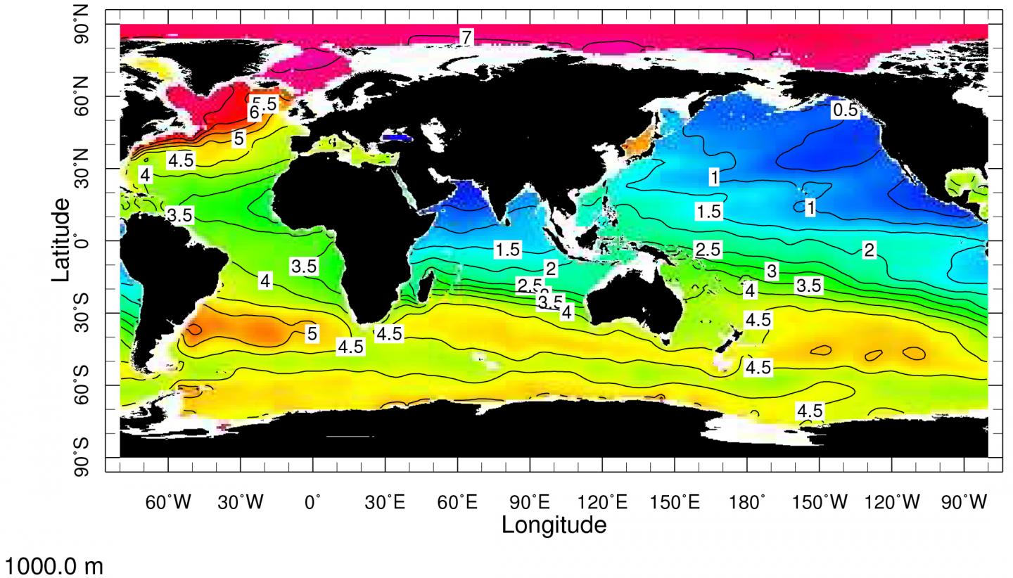 Oxygen Levels Throughout Earth's Oceans