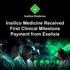 Insilico Medicine has received the first clinical milestone payment of $10 million for XL309 (previously known as ISM3091) from Exelixis.