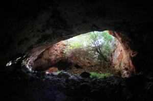 Entrance to the cave. Juan Carlos Vera Rodríguez