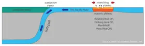 Cross-section - Pacific Plate tectonics