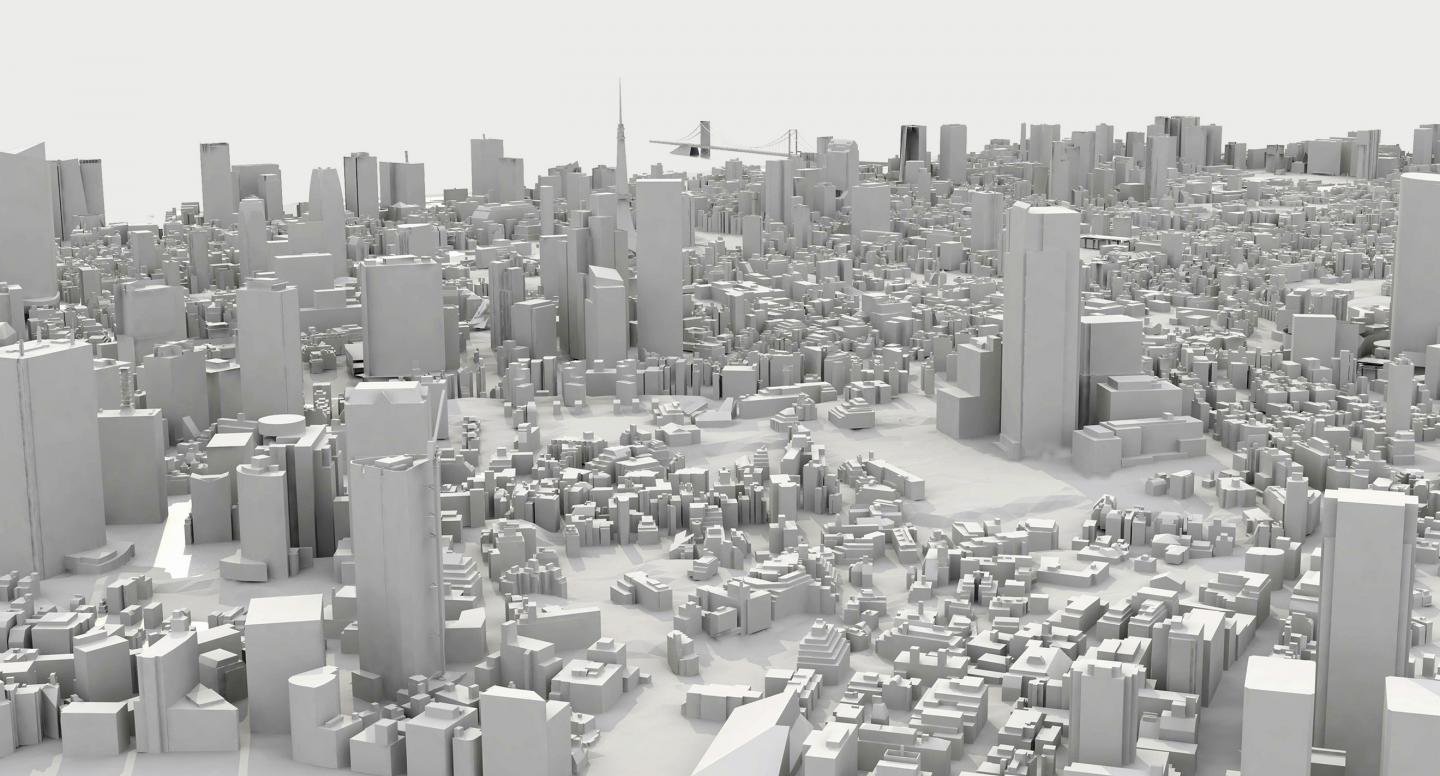 3D Representation of the Minato Ward