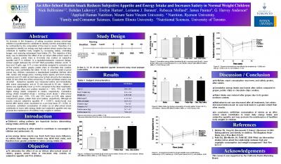 Effect of Raisins on Children's Food Intake