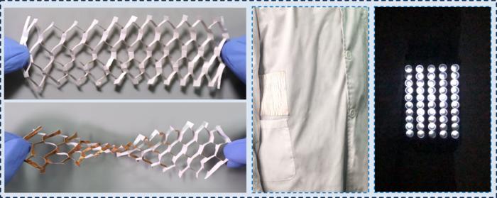 Flexible and stretchable TENG for human energy harvesting