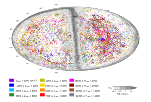 Full-sky map showing  56,000 galaxies