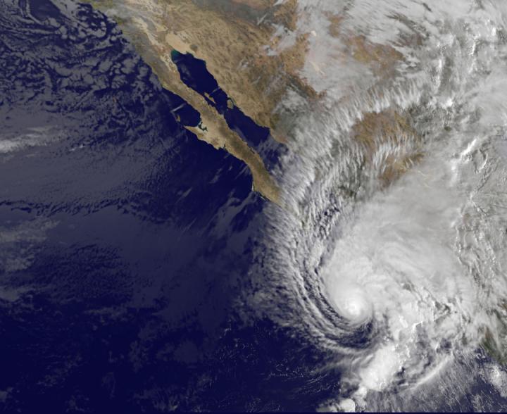 GOES-West Image of Sandra