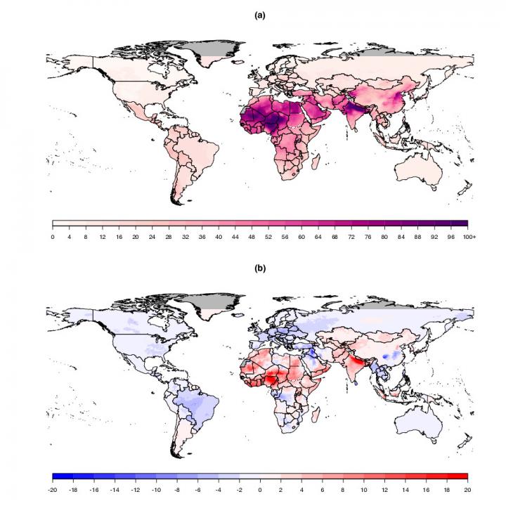 Map of Global PM2.5 in 2016