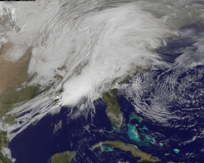 GOES-13 Satellite Image of Big East Coast Rainmaker