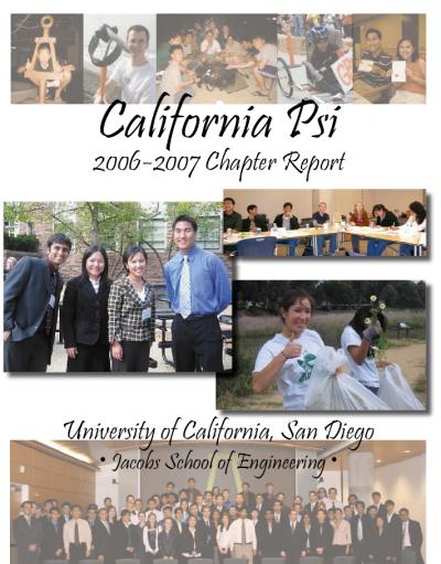 UC-San Diego Tau Beta Pi Honor Society