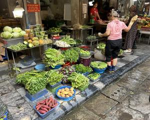 Produce for sale in Hanoi