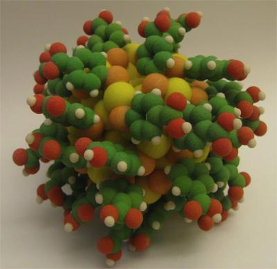 An Atomistic Model of the Au102(p-MBA)44 Particle