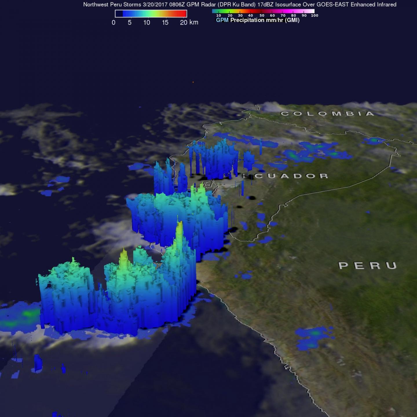 GPM Image of Peru Rainfall