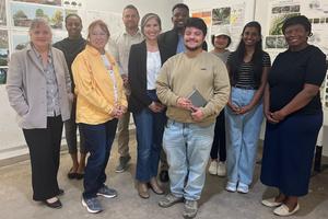 Letora Anderson, second from left, and her team