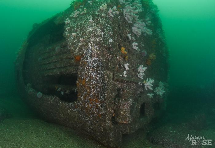 One of the estimated 50,000 wrecks around the UK coastline