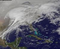 NOAA/NASA GOES-13 Image of Winter Storm