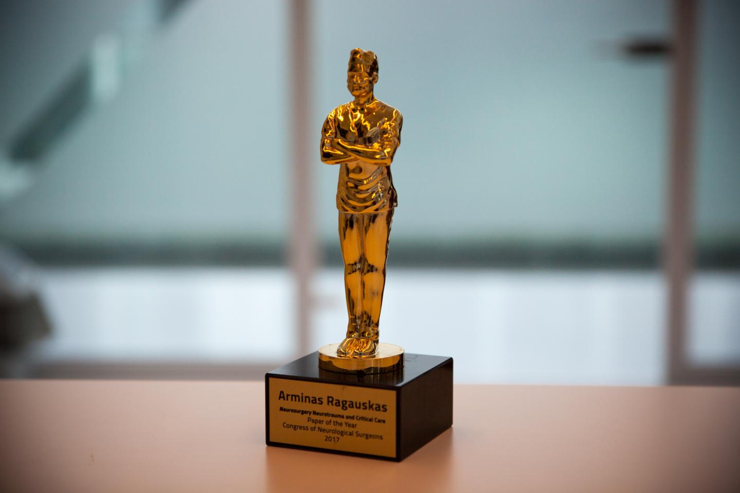 Paper of the Year Award from The Congress of Neurological Surgeons