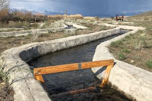 Artificial stream channels in the Eastern Sierra Nevada