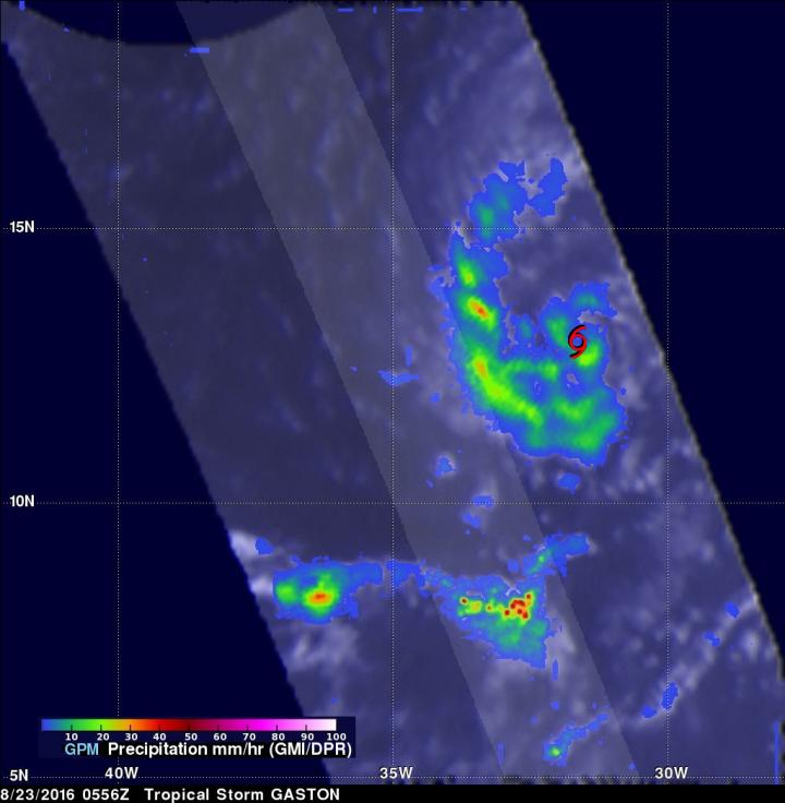 GPM Image of Gaston