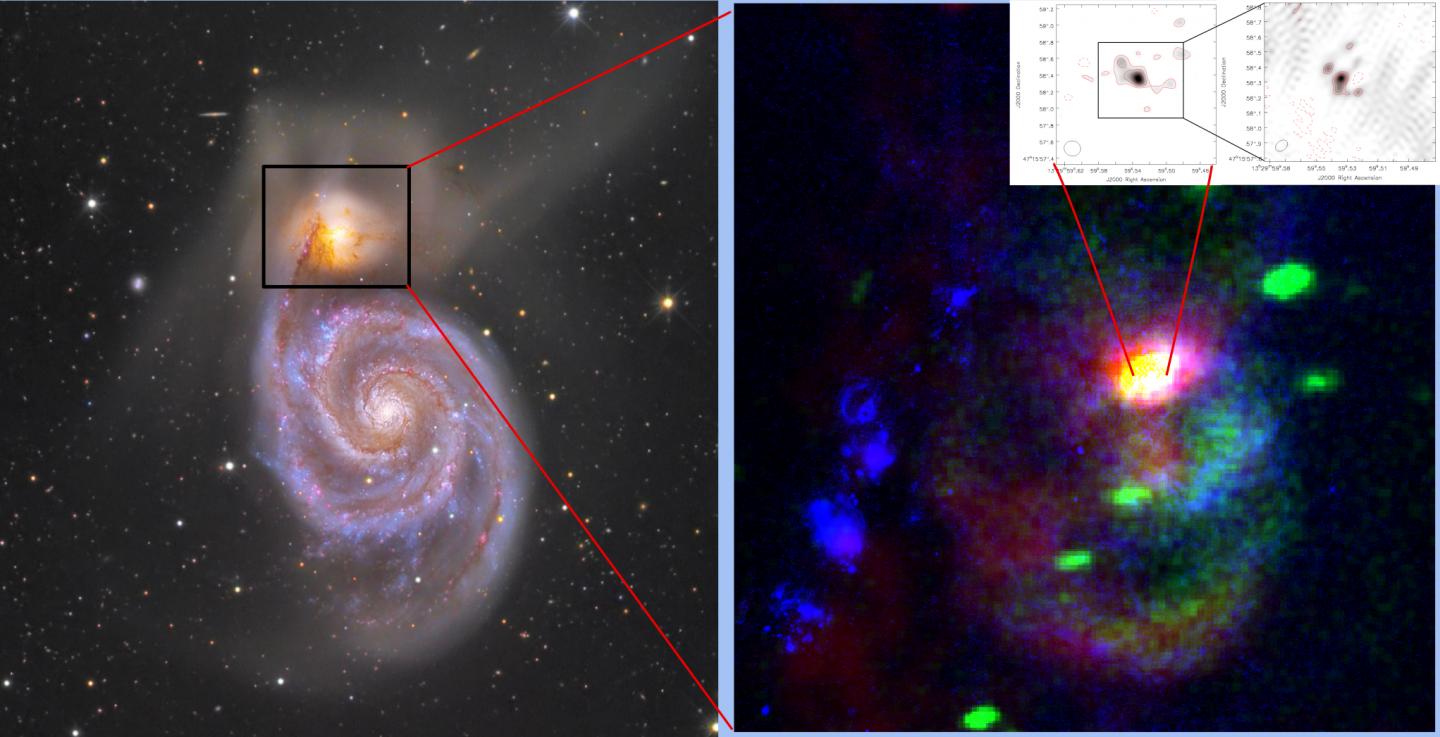 Images of the Whirlpool Galaxy and NGC 5195