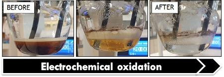 Water Before and After Electrochemical Treatment