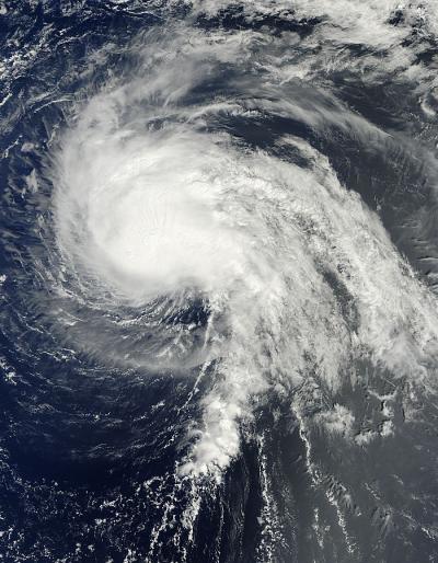 Hurricane Nadine Seen by NASA Satellite