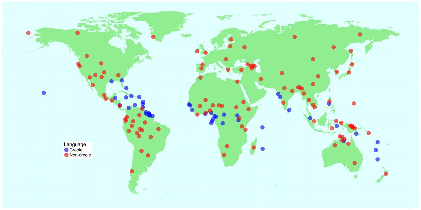 Map of Creoles