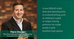 Professor Pierre Chandon - Study shows green views lead to healthier food choices